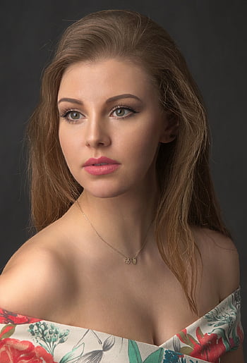 žena, Krásná, portrét, Modelka, ženský, krása, dívka, studio, tvář