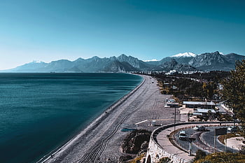 antalya, coast, sea, turkey, konyaalti, ocean, nature, landscape