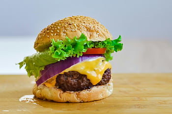 burger, lettuce, tomato, cheeseburger, beef, cheese, sesame bun, mouth-watering, hamburger, food photography, sandwich