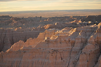 národní park badlands, kaňony, západ slunce, krajina, hory, vrchol, summitu, skalní útvary, Příroda, scenérie, scénický
