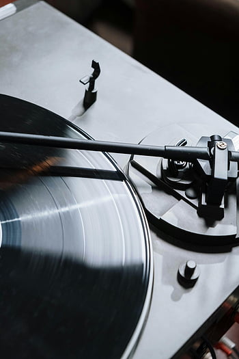 vinyylilevy, vintage -levysoittimen, Klassinen äänitekniikka, lähikuva, pelaaminen vinyyli, retro -musiikki, äänilaitteet, levysoitin, musiikin kuuntelua, analoginen ääni, vinyylikollektori