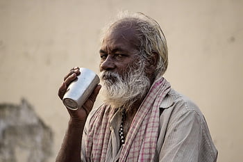 portrait, rishikesh, Inde, personnes, haine, fâché, émotion, la photographie, thé, boisson, Humain