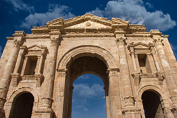 jerash, Jordán, cestovat, gerasa, architektura, starověké, historický, cestovní ruch, kultura, římský, Dějiny